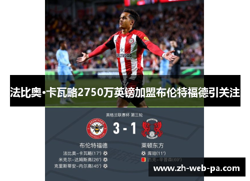 法比奥·卡瓦略2750万英镑加盟布伦特福德引关注